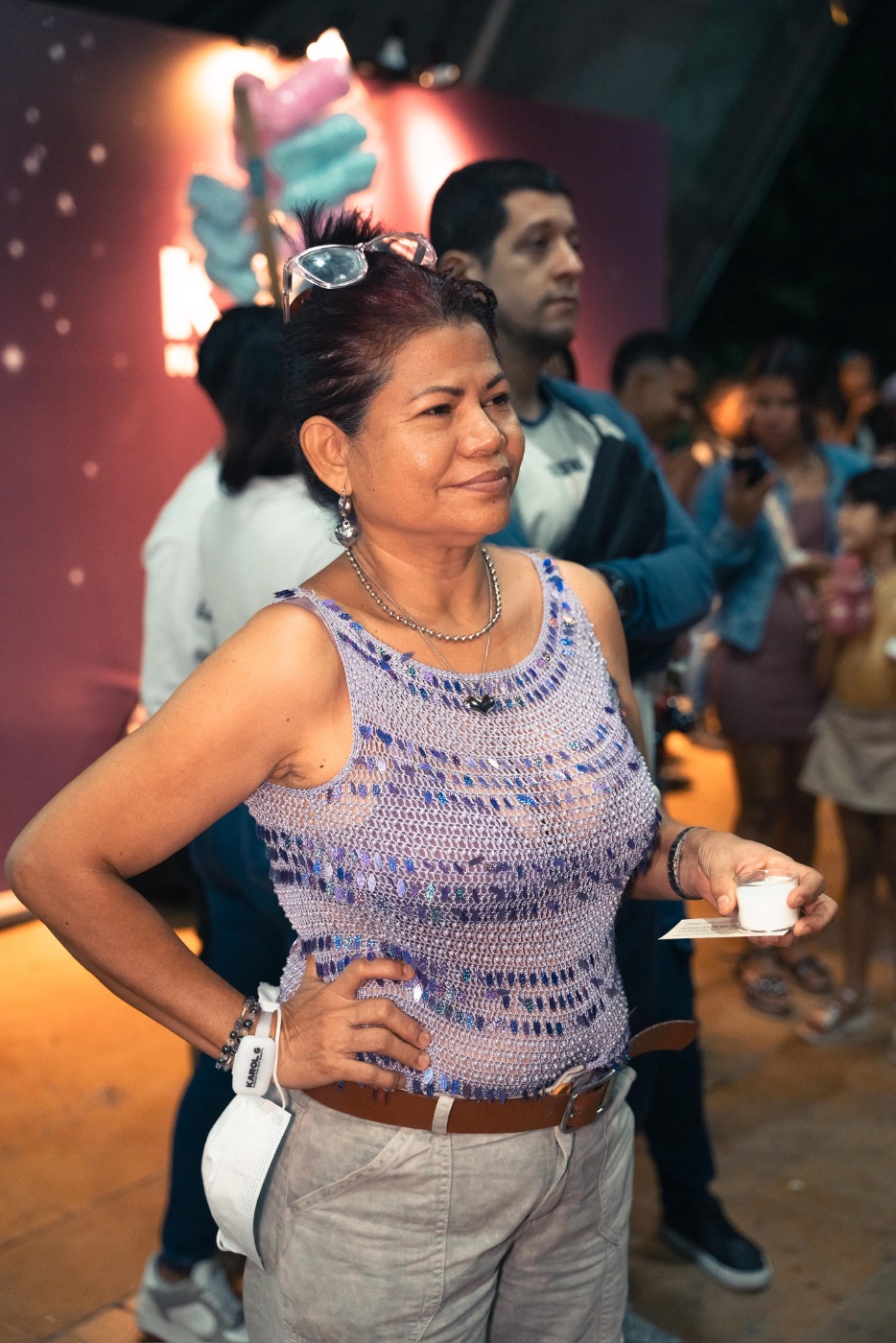 Mosaico de velas Milagros producidas